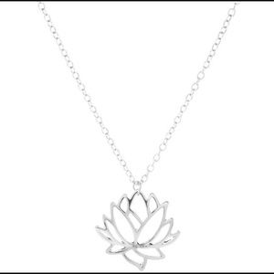 3/30. Big Lotus Flower charm necklace